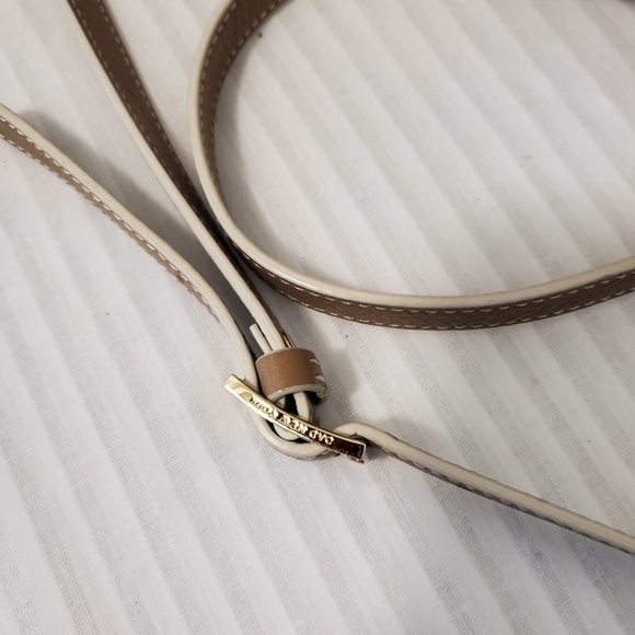 OAD Beige Mini Kit Zip Satchel/Crossbody Pebble Grain Leather Bag - Picture 3 of 13